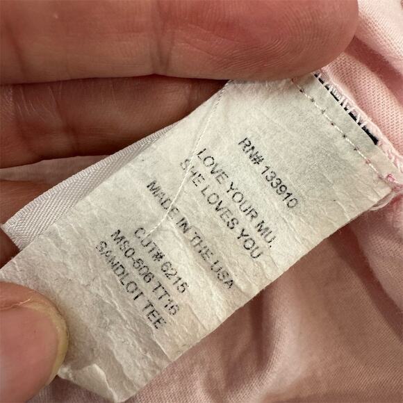 Show Me Your Mumu Women's XS Pink Graphic Tee "Talk to the Palm" - Picture 8 of 9